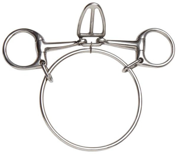 Metal horse bridle bit on a white background.
Zilco Dexter Snaffle with Tongue Control - 12.5cm
Zilco Australia.
Available at Nice Equestrian Wukair Doha Qatar.