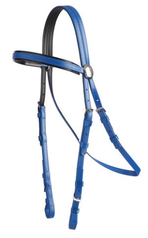Blue horse bridle with black reins on a white background.
Black bridle on a white background.
Zilco Race Bridal.
Made by Zilco Australia.
A very Reliable quality.
Available with Nice Equestrian Wukair Doha Qatar.