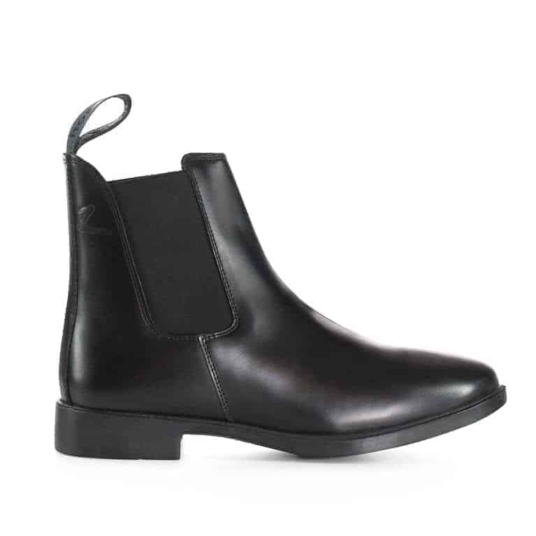 A black, Jodhpur traditional leather paddock boot with a slip-on design.
Horze.
Available at Nice Equestrian Wukair Doha Qatar