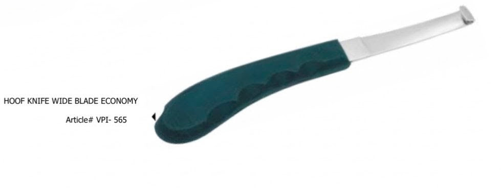Hoof Knife Wide Blade Economy (Polymer)
