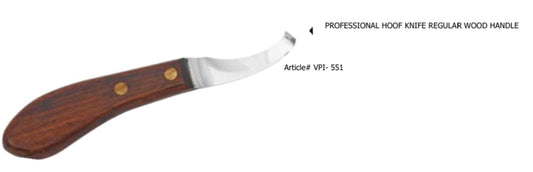 Professional Hoof Knife Regular Wood Handle