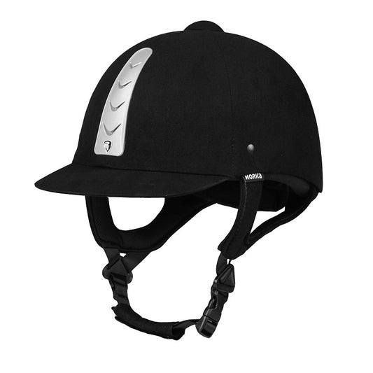 Horka Safety Helmet Hawk Leather Black at Nice Equestrian, Qatar