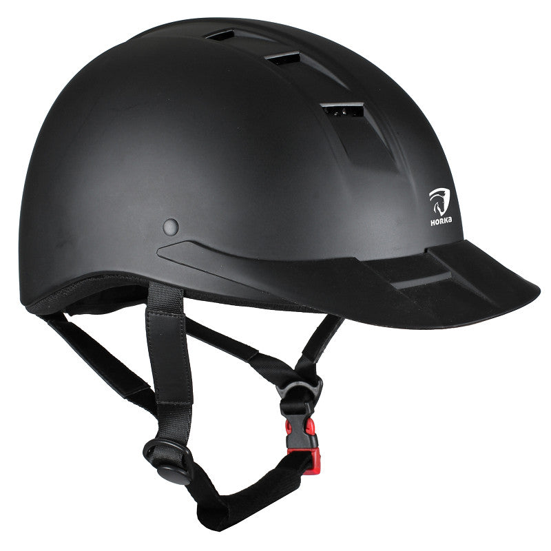 Horka Safety Helmet Champion Black at Nice Equestrian, Qatar