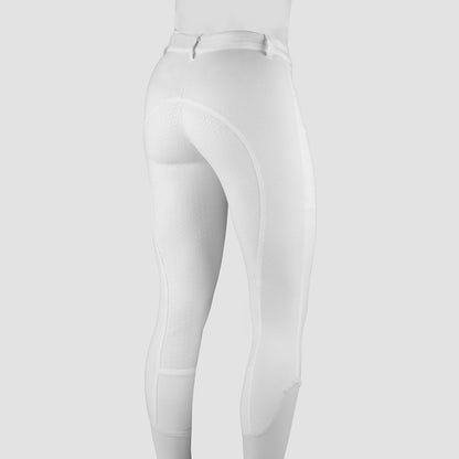 Horka Riding Breeches Annika Silicon Seat, White — Nice Equestrian, Wukair, Doha, Qatar
