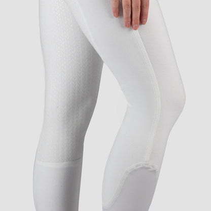 Horka Riding Breeches Annika Silicon Seat, White, image 3 — Nice Equestrian, Wukair, Doha, Qatar
