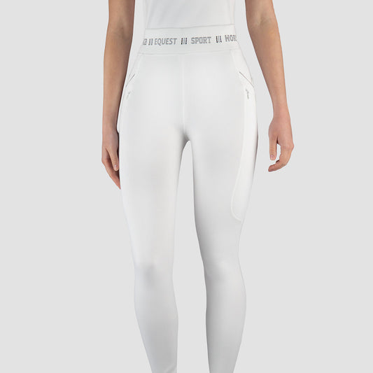 Horka Riding Tights Ladies Jubilee Silicone Seat - White