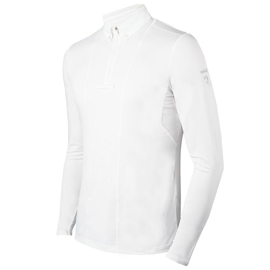 Horka Show Shirt Mens Cardiff Polygiene White at Nice Equestrian, Qatar
