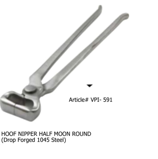 Hoof Nipper Half Moon Round