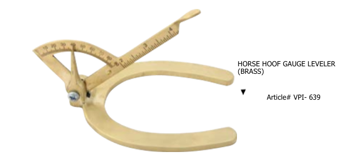 Horse Hoof Gauge Leveler (Brass)