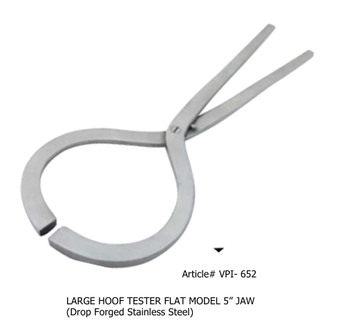 Large Hoof Tester Flat Model 6 Inches Jaw (SS)