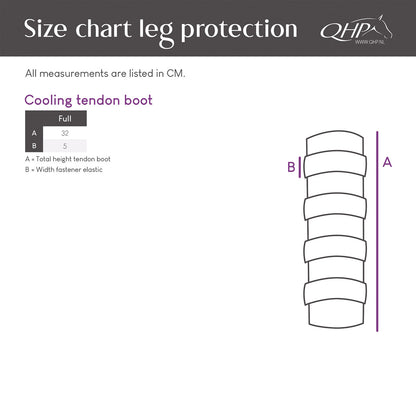 Cooling tendon boot Black Full