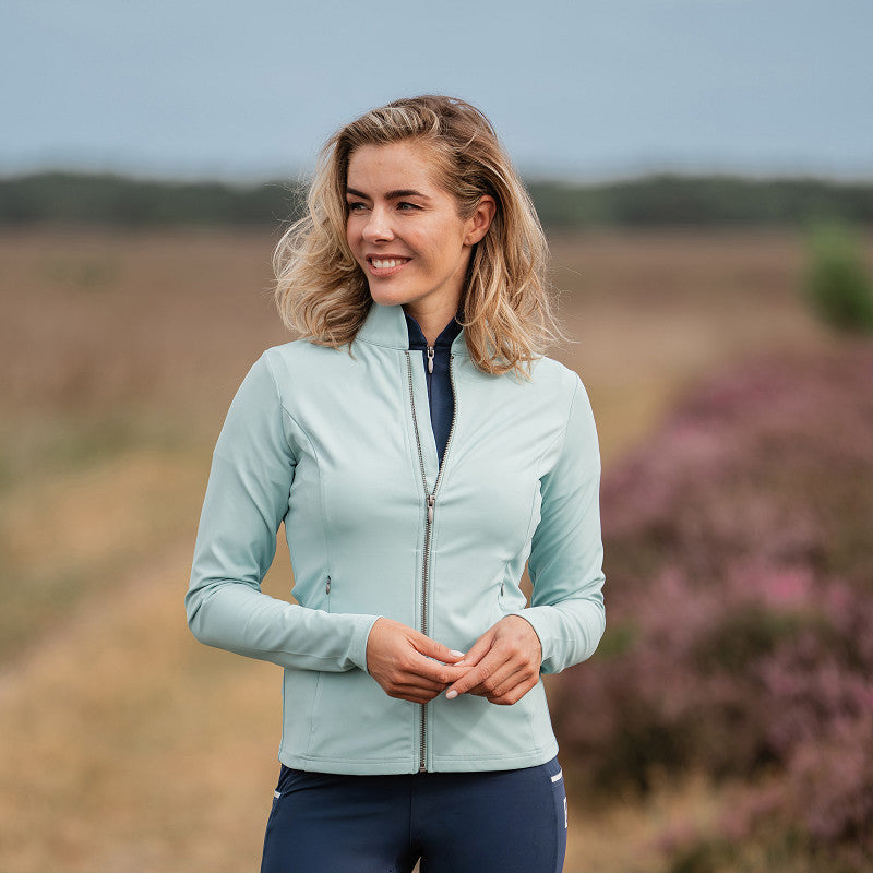 Horka Zip-Through Training Top Hyacinth