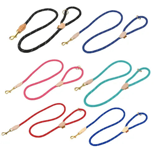 Digby & Fox Reflective Dog Lead in Navy and Royal, Nice Equestrian Doha Qatar