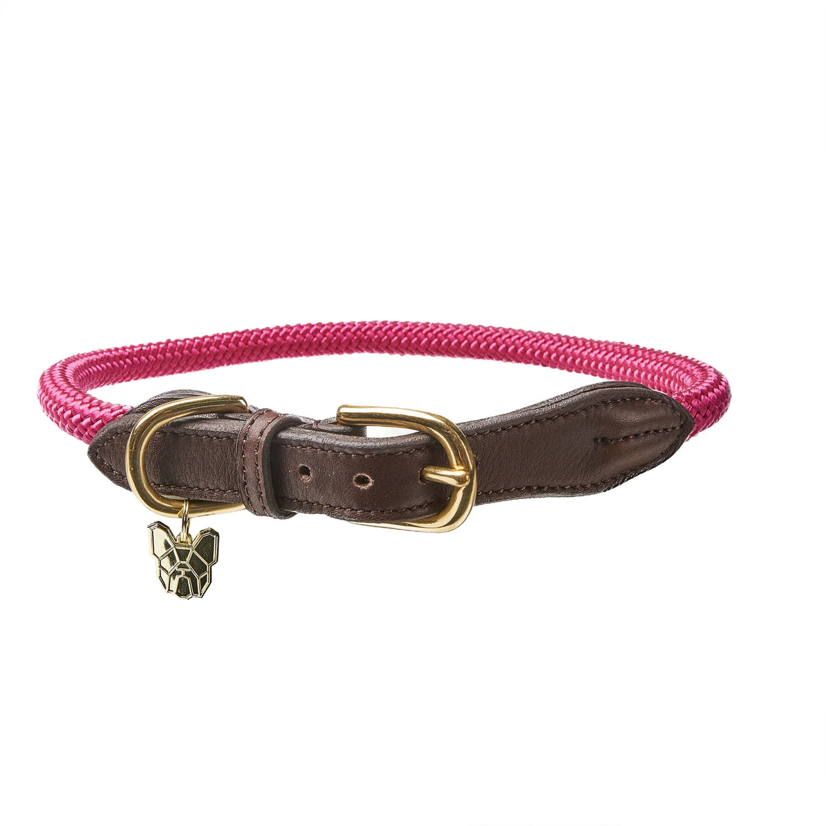 Digby & Fox Fine Rope Dog Collar in Pink, Nice Equestrian Doha Qatar