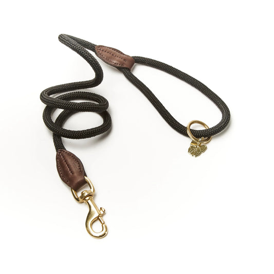 Digby & Fox Fine Rope Dog Lead in Black, Nice Equestrian Doha Qatar
