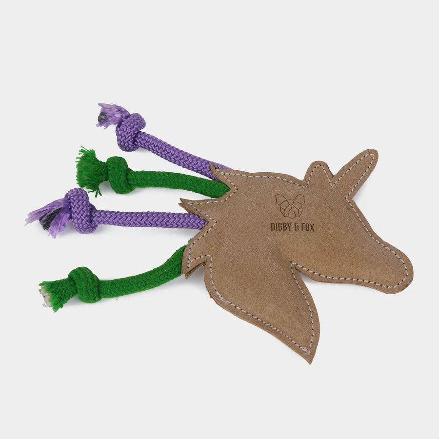 Digby & Fox leather dog toy, Unicorn, Nice Equestrian Doha Qatar