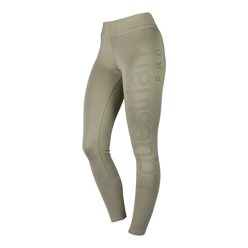 A pair of beige riding tights with 'Equestrian Pro' text along the left side and a silicone full seat.
Horka
Available at Nice Equestrian Wukair Doha Qatar