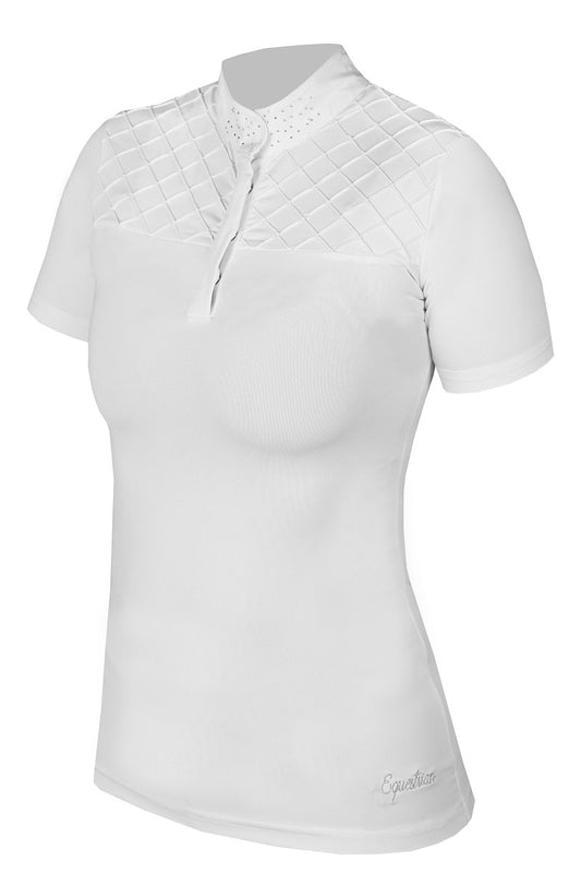 White T-shirt Classy for Riding. Horka. Available with Nice Equestrian Wukair Doha Qatar.