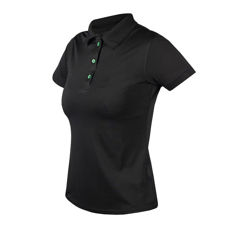 A women's polo shirt with a logo on the neckline. Horka. Available with Nice Equestrian Wukair Doha Qatar