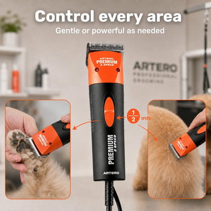 Artero Premium corded A5 clipper, Orange, view 1