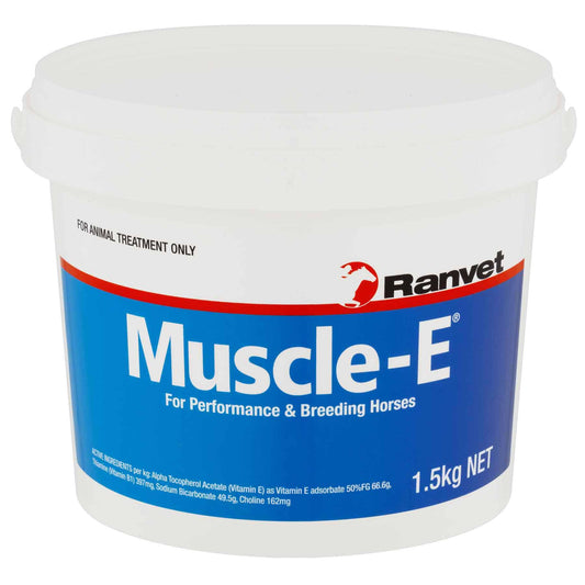Ranvet Muscle-E vitamin E supplement for horses, 1.5kg