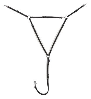 Black leather harness on a white background.
Arab.
Zilco Australia.  Available at Nice Equestrian Wukair Doha Qatar.