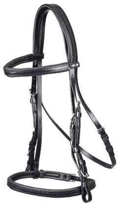 Black leather bridle on a white background
Zilco Horse Bridal.
Made by Zilco Australia.
Available with Nice Equestrian Wukair Doha Qatar.