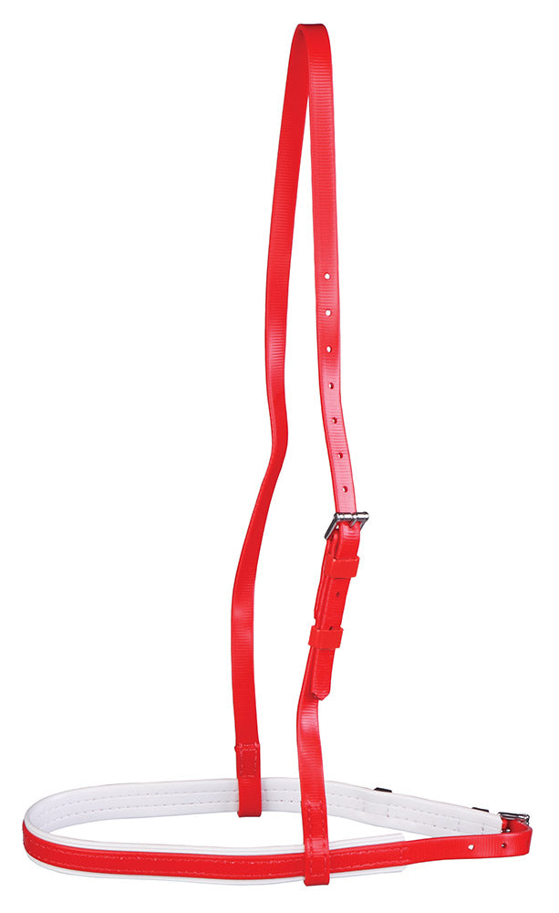 Red horse bridle on a white background.
A reliable product from Zilco Australia.
Available at Nice equestrian Wukair. Doha. Qatar.