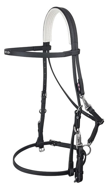 Black horse bridle with white reins on a white background.
Zilco Australia.
Available at Nice Equestrian Wukair Doha Qatar.