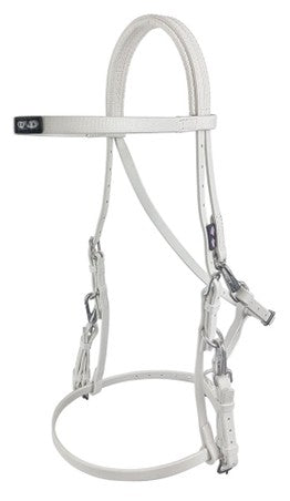 White horse bridle with metallic accents on a white background.
Zilco Australia.
Available at Nice Equestrian Wukair Doha Qatar.