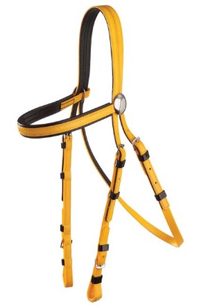 Yellow and black horse bridle on a white background.
Zilco Race Bridal.
Made by Zilco Australia.
A very Reliable quality.
Available with Nice Equestrian Wukair Doha Qatar.