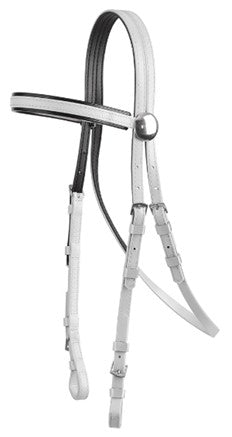 Horse bridle with black and white straps on a white background.
BlackWhite bridle on a white background.
Zilco Race Bridal.
Made by Zilco Australia.
A very Reliable quality.
Available with Nice Equestrian Wukair Doha Qatar.