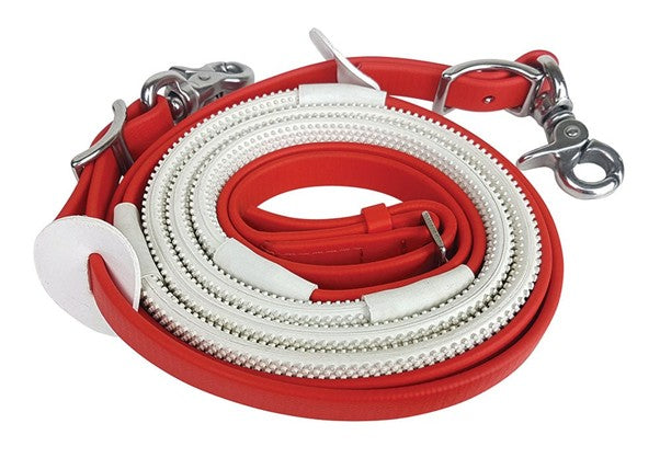 Zilco Rein red.
Zilco Australia.  Available at Nice Equestrian Wukair Doha Qatar.