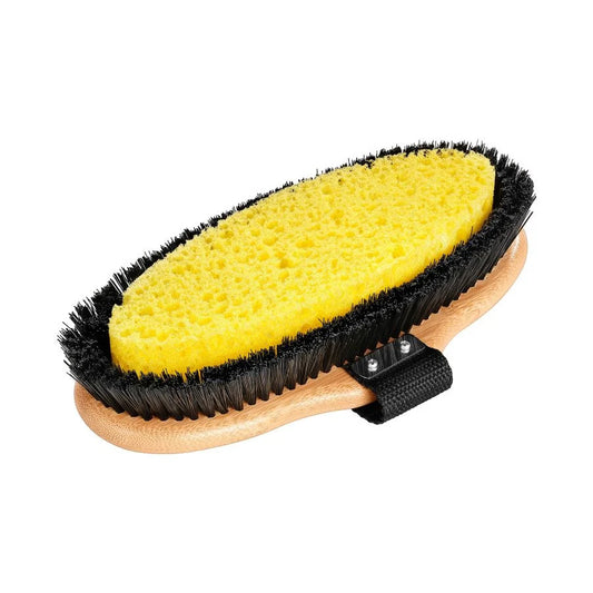Artero Saturno S4 horse brush with sponge, bamboo base
