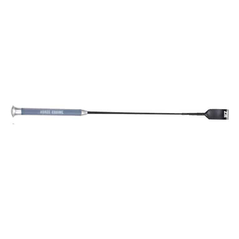 A jumping bat with a soft gel handle and a metallic end used for equestrian sports.

Horze.
Available at Nice Equestrian Wukair Doha Qatar