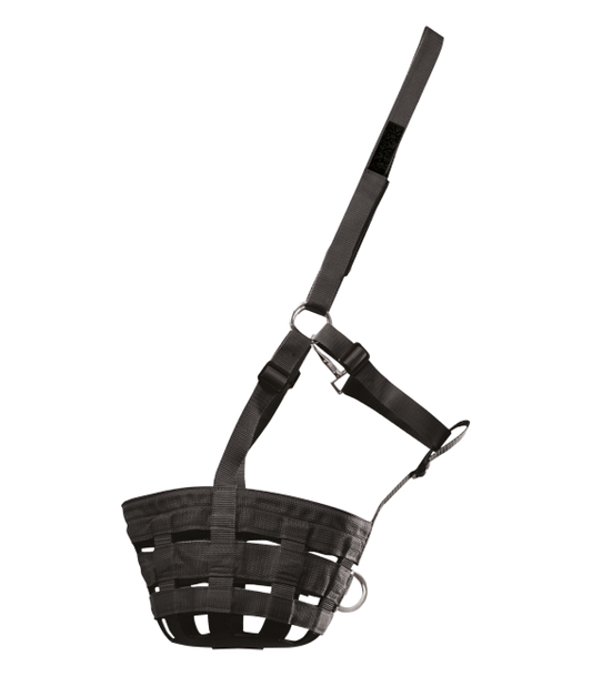 Black Adjustable grazing muzzle from Waldhausen